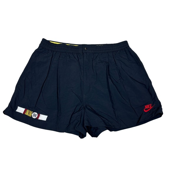 Vintage Nike Challenge Court Shorts Mens L Black Nylon Tennis Andre Agassi